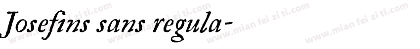 Josefins sans regula字体转换